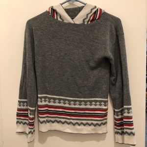 true vintage 70s hooded sweater